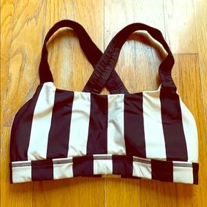 Supportive Black & White Sports Bra